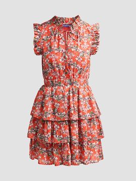 Ro's Garden Women's Bimba Cotton Floral Mini Dress