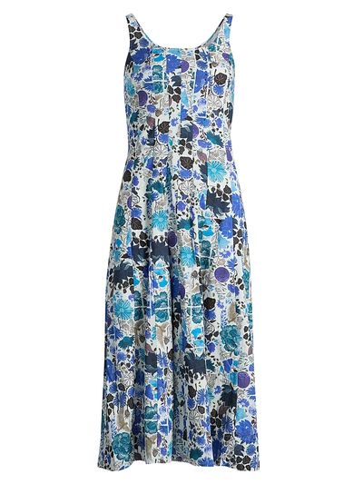 Ro's Garden Women's Camillie Floral Cotton Midi-Dress