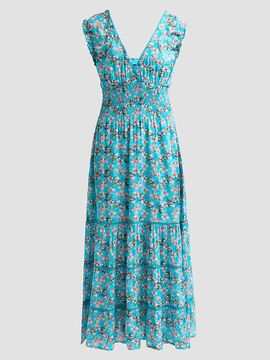 Ro's Garden Women's Hilda Floral Cotton Maxi Dress