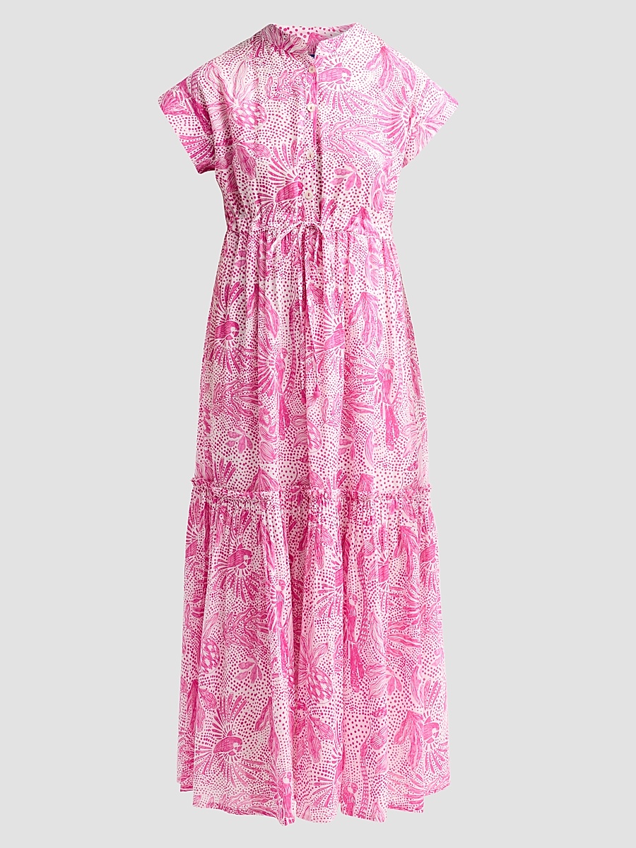 ro's garden mumi midi dress MUMI MIDI DRESS LEE RED RED / LEE / S