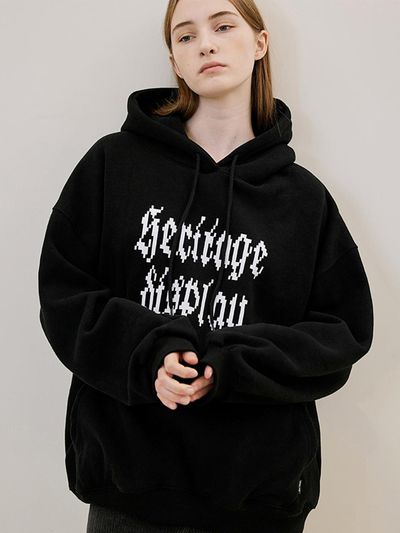 Rosefrantz Cotton-blend Double-lined Heritage Hoodie [Black]