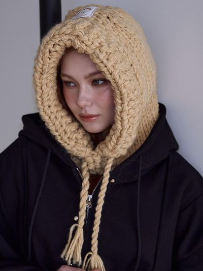 Rosefrantz Handmade Wool Acrylic Balaclava [Buttery Yellow]