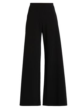 Rosetta Getty Women's Bias-Cut Mid-Rise Wide-Leg Pants