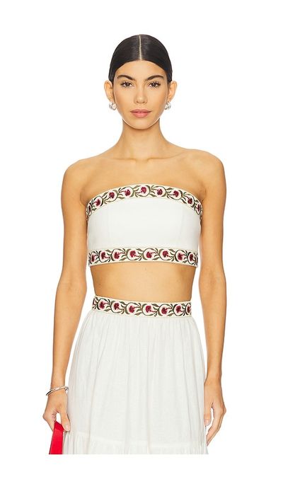 Rosewater House Rosewater House Carnation Crop Top