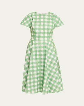 green emerald velvet dress Golden Afternoon Dress in Linen – Rosie Assoulin main image 1
