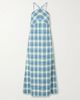 ROSIE ASSOULIN Call Me Maybe checked woven cotton maxi dress - 1