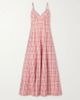 ROSIE ASSOULIN Checked jersey maxi dress - 1