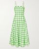ROSIE ASSOULIN Drope Me a Note checked cotton midi dress - 1