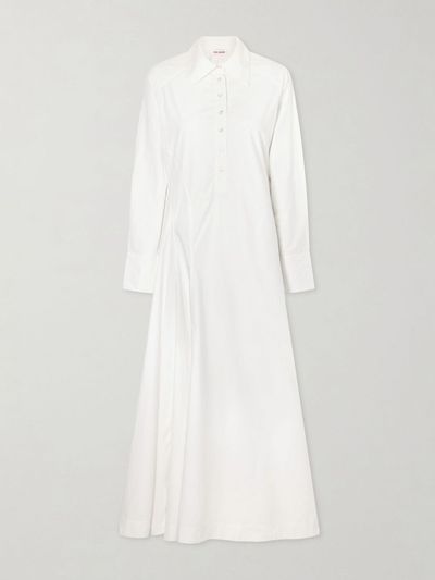 ROSIE ASSOULIN Groovy cotton-poplin maxi dress