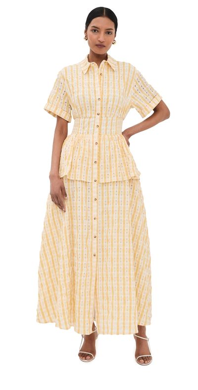 Rosie Assoulin Rosie Assoulin Boogie Woogie Bugle Boy Dress Yellow