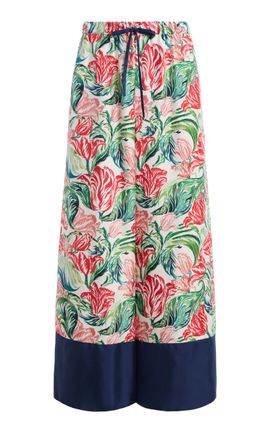 Rosie Assoulin Rosie Assoulin Drawstring SIlk WideLeg Pants
