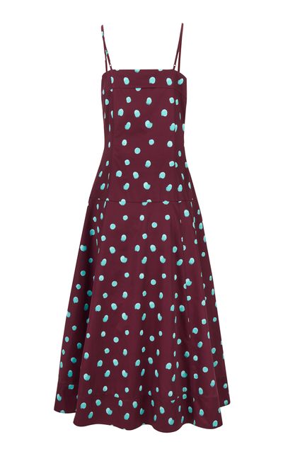 Rosie Assoulin Rosie Assoulin Drop Me a Note Cotton Dress