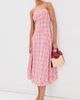 Rosie Assoulin Rosie Assoulin Drop Me A Note Dress Red Plaid - 5