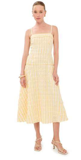 Rosie Assoulin Rosie Assoulin Drop Me A Note Dress Yellow