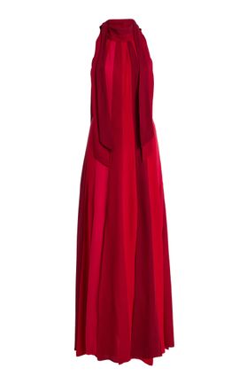 green emerald velvet dress Golden Afternoon Dress in Linen main image 0