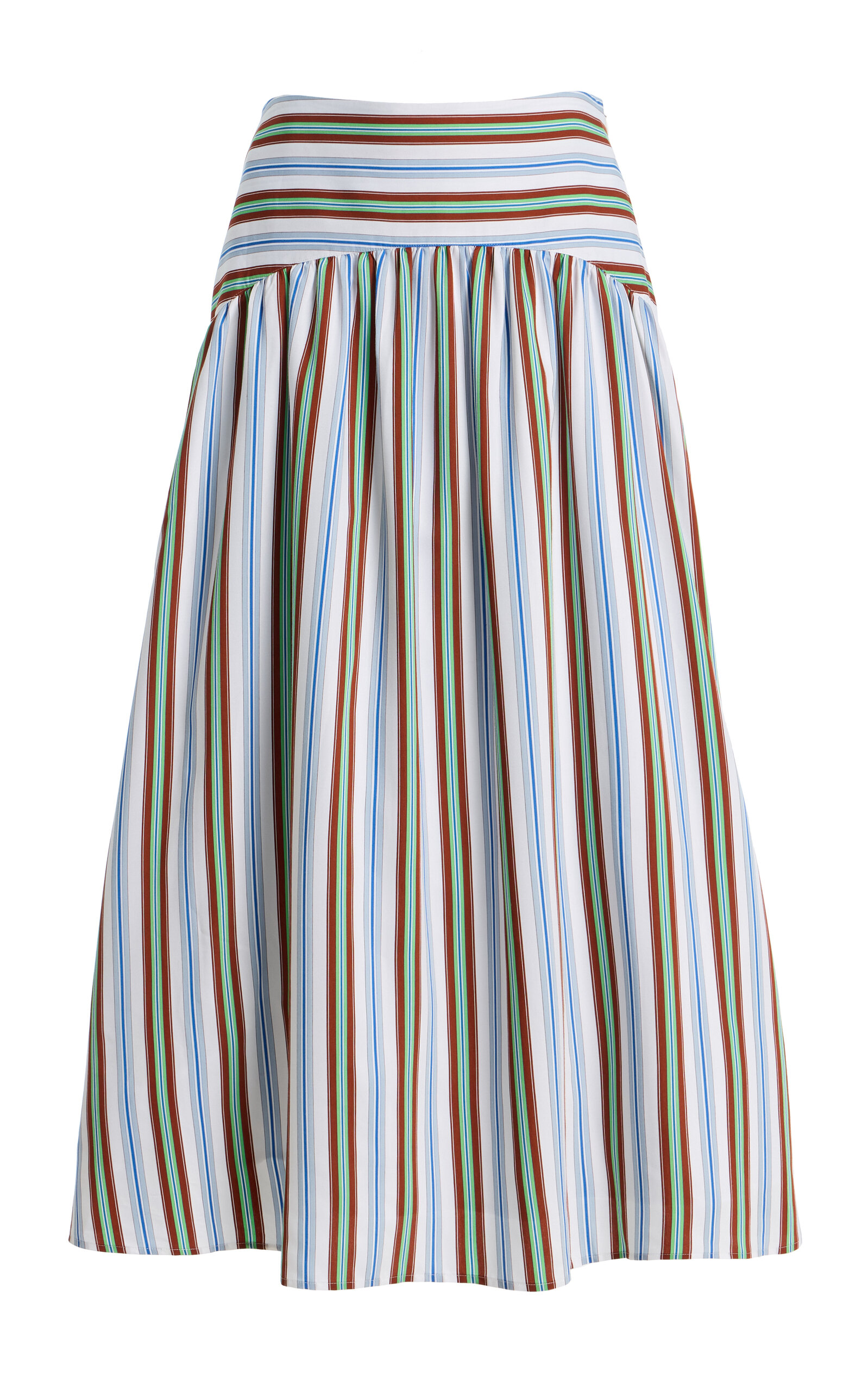 Rosie Assoulin Rosie Assoulin In The Name of Love Striped Midi Skirt