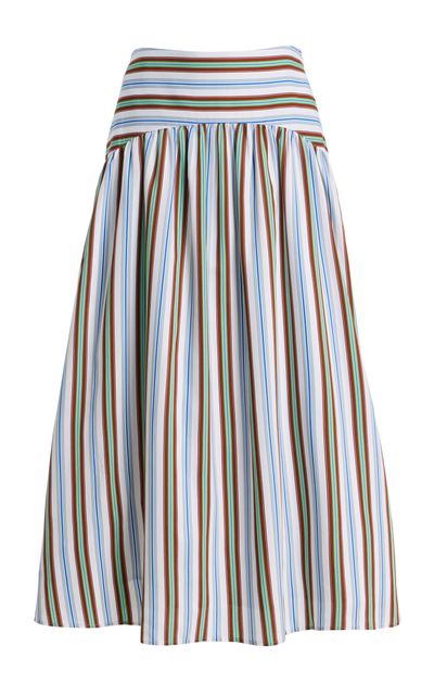 Rosie Assoulin Rosie Assoulin In The Name of Love Striped Midi Skirt