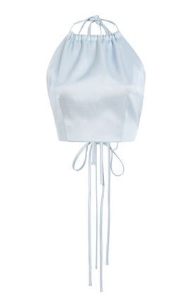 Rosie Assoulin Rosie Assoulin No Strings Attached Satin Top