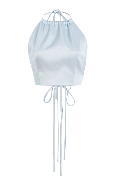 Rosie Assoulin Rosie Assoulin No Strings Attached Satin Top