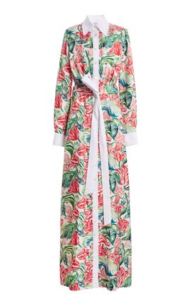 Rosie Assoulin Rosie Assoulin Off the Cuff Silk Maxi Dress