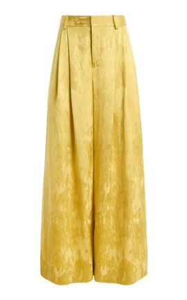 Rosie Assoulin Rosie Assoulin Pleat Pleat Jacquard WideLeg Pants