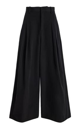 Rosie Assoulin Rosie Assoulin Pleated Wide Leg Cotton Pants