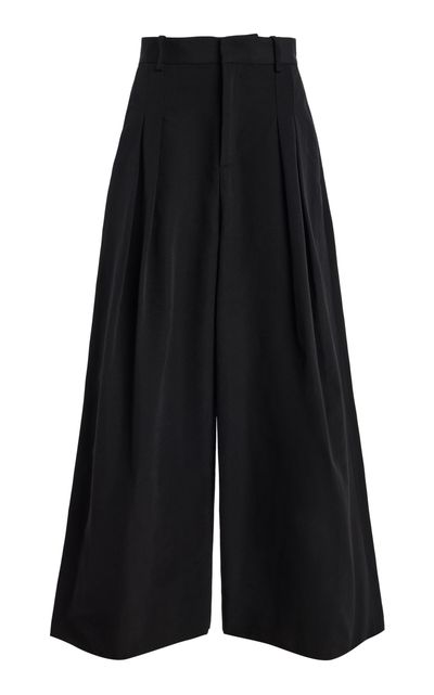 Rosie Assoulin Rosie Assoulin Pleated Wide Leg Cotton Pants