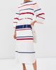 Rosie Assoulin Rosie Assoulin Ribbon Caftan Dress White Multi - 6