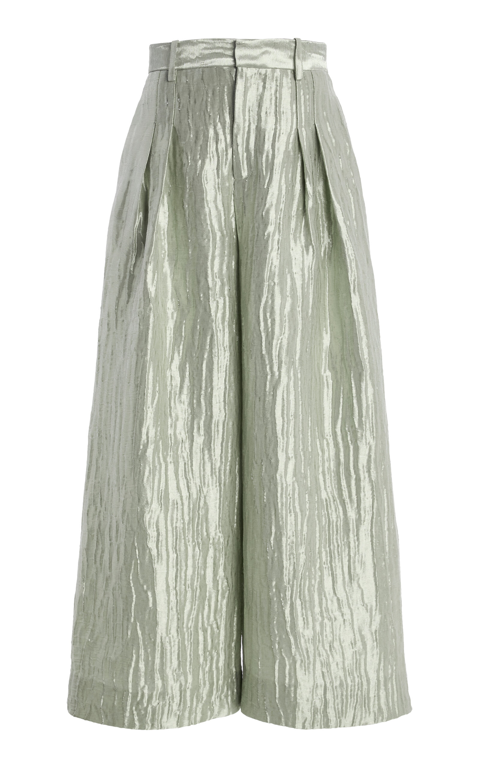 Rosie Assoulin Rosie Assoulin Silver Wide Leg Pants