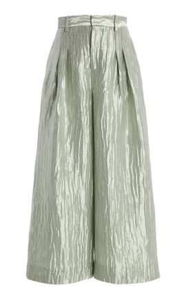 Rosie Assoulin Rosie Assoulin Silver Wide Leg Pants