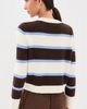 Rosie Assoulin Rosie Assoulin Striped Cardigan Brown/Cream - 3