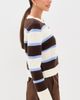 Rosie Assoulin Rosie Assoulin Striped Cardigan Brown/Cream - 4