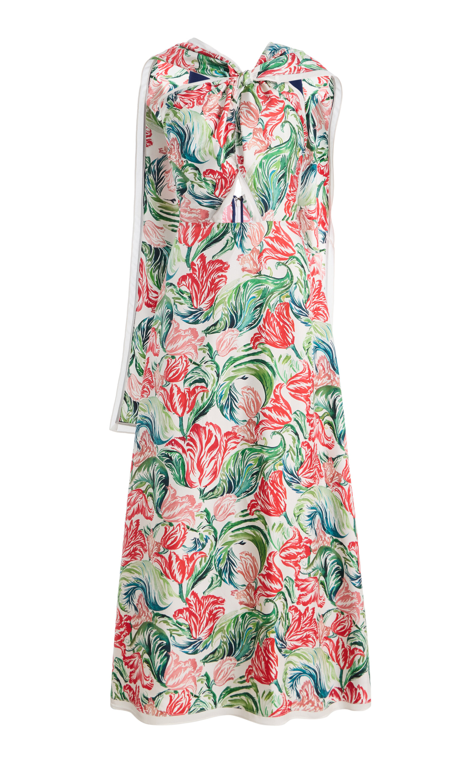 Rosie Assoulin Rosie Assoulin XDrape Silk Midi Dress
