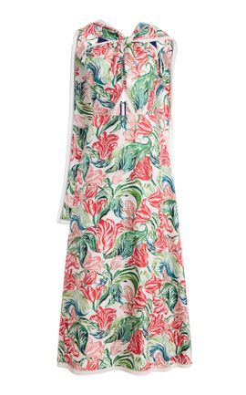 Rosie Assoulin Rosie Assoulin XDrape Silk Midi Dress