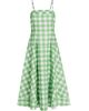 Rosie Assoulin Women's Drop Me A Note Plaid Cotton Midi-Dress - 1