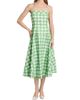 Rosie Assoulin Women's Drop Me A Note Plaid Cotton Midi-Dress - 3