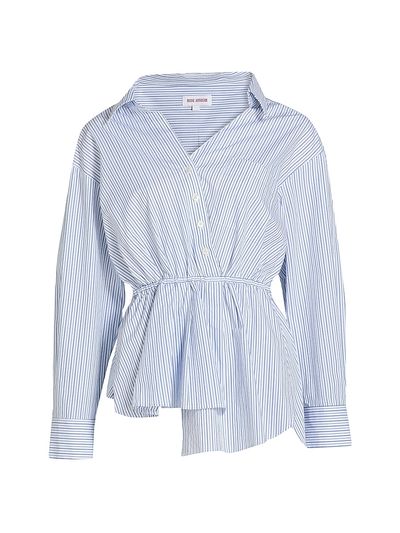 Rosie Assoulin Women's Falling Off The Shoulder Poplin Shirt
