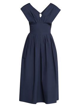 knee length dresses for ladies Golden Afternoon Dress in Linen