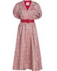Rosie Assoulin Women's Wind At Your Back Plaid Silk-Blend Midi-Dress - 8