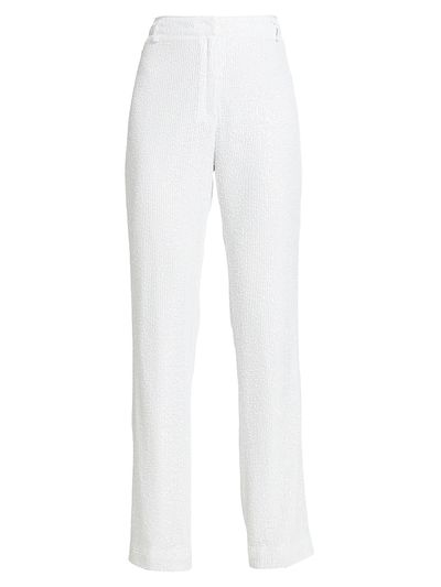 Rotate Birger Christensen Women's Water Sequin Straight-Leg Pants
