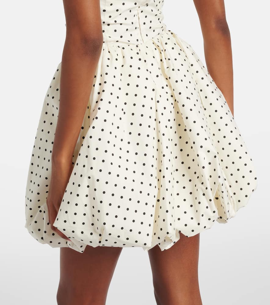 Rotate - Balloon polka-dot poplin miniskirt