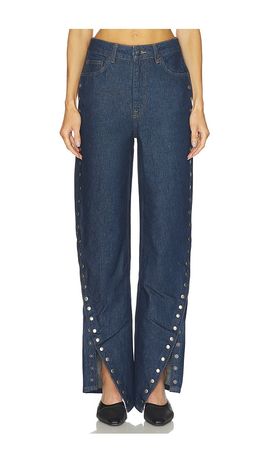 ROTATE ROTATE Buttoned Wide Leg