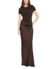 Rotate Rotate Cap Sleeve Draped Maxi Dress - 1