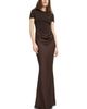 Rotate Rotate Cap Sleeve Draped Maxi Dress - 2