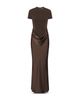 Rotate Rotate Cap Sleeve Draped Maxi Dress - 3