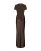 Rotate Rotate Cap Sleeve Draped Maxi Dress - 4
