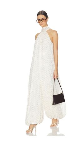 ROTATE ROTATE Chiffon Balloon Jumpsuit