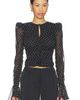 ROTATE ROTATE Chiffon Ruched Top - 1