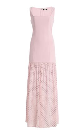 ROTATE ROTATE Crepe ScoopNeck Maxi Dress