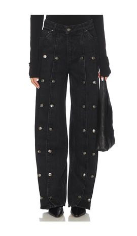 ROTATE ROTATE Dixie Button Wide Leg